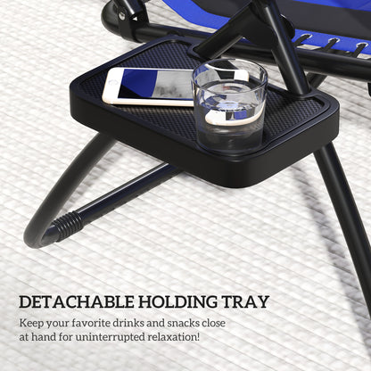 Zero Gravity Lounger Chair, Folding Reclining Chair, Blue