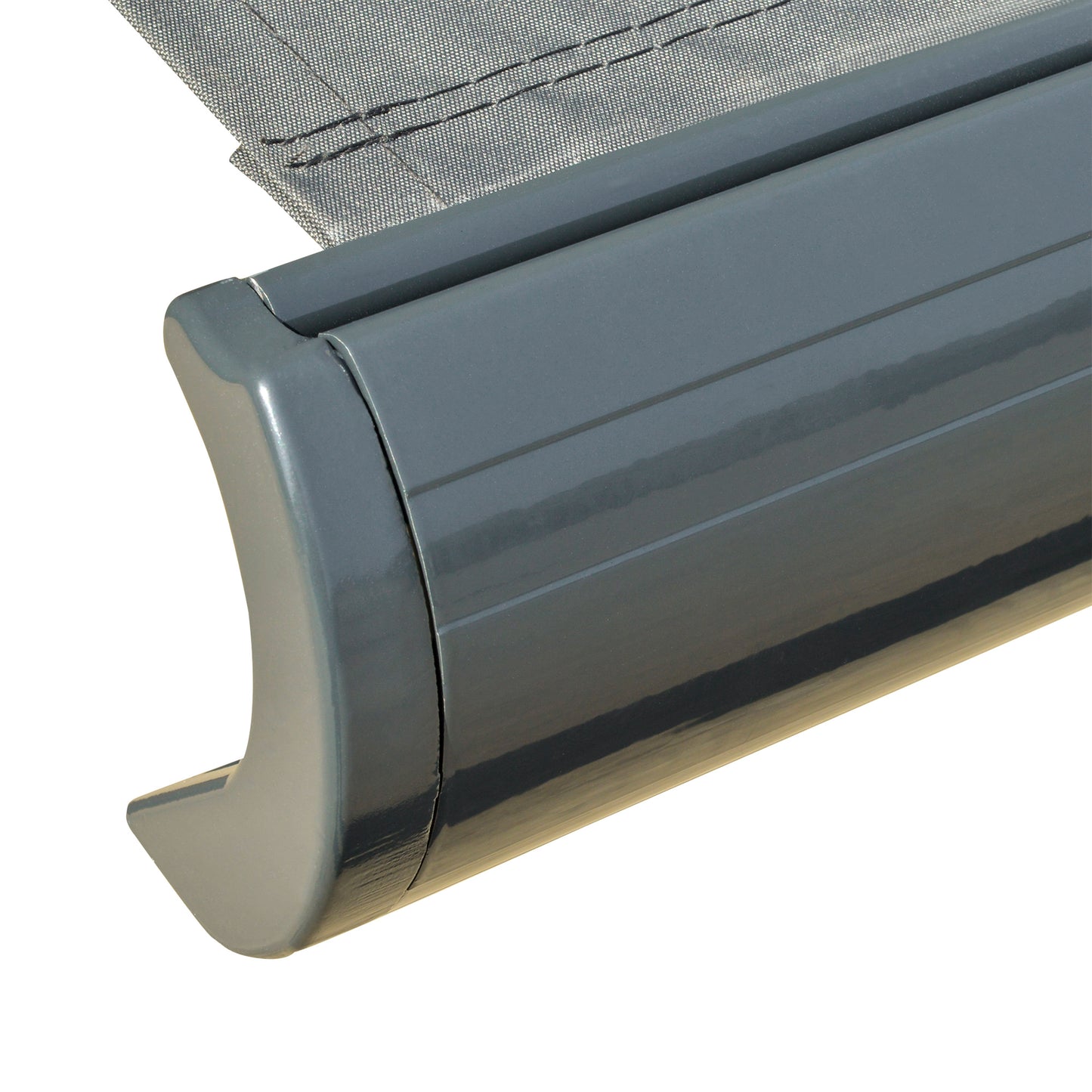 3.5x3m LED Light Cassette Electric/Manual Awning Window Sun Shade Grey