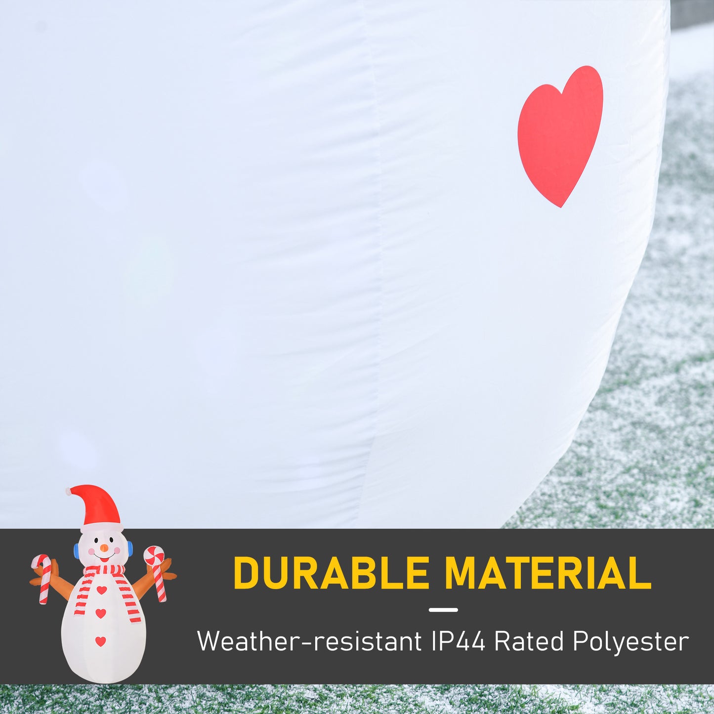Christmas Inflatable Snowman, Rotating Lighted Indoor Outdoor  Decoration