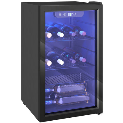 24 Bottle Wine Cooler, 68L Freestanding Drinks Beer Wine Fridge