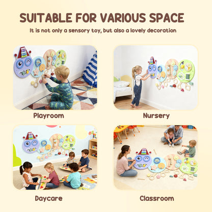 Caterpillar Busy Board, Sensory Wall Toy for Toddlers 3+