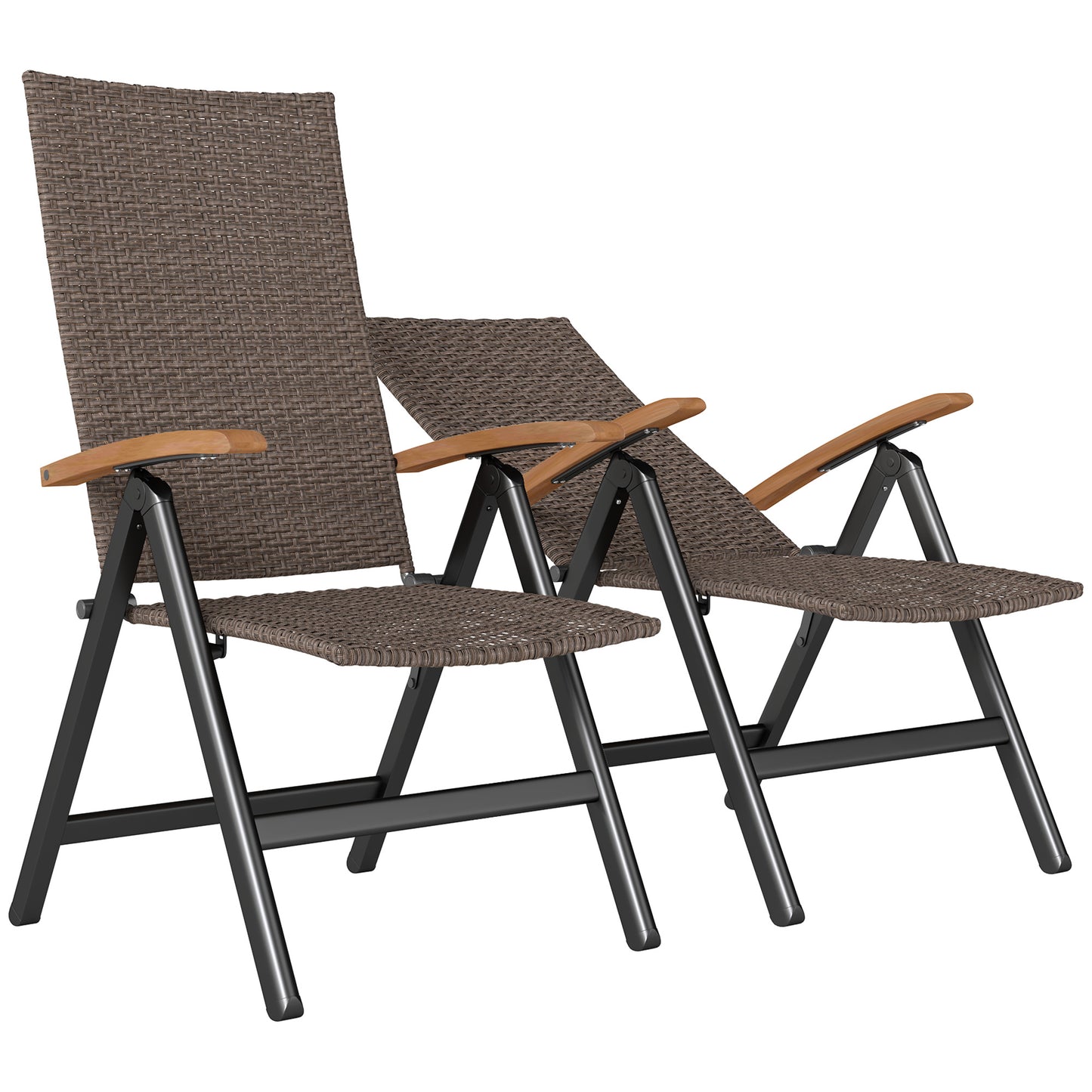 Outdoor Folding Dining Chair, Dining Chair, Brown