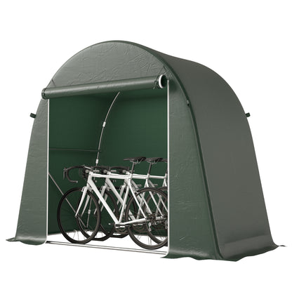 8 x 4 ft Garden Storage Shed Tent Bike Tent, Green