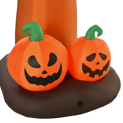 2.7m Halloween Inflatable Tree with Ghost and Pumpkin Lighted Decoration