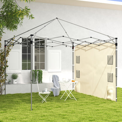Side Panel for 3x3 m Pop Up Gazebos, 1 Pack Sidewall Only, Beige
