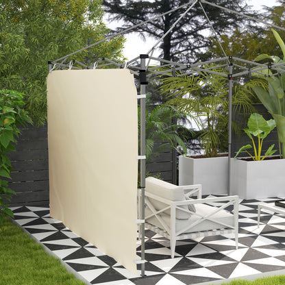 Side Panel for 3x3 m Pop Up Gazebos, 1 Pack Sidewall Only, Beige