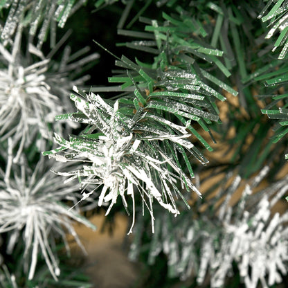 6FT Artificial Christmas Tree – Green with Pine Cones, Auto-Open, Perfect for Xmas Home Décor