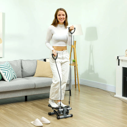 Mini Stepper, Compact Step Machine Exerciser with Resistance Bands