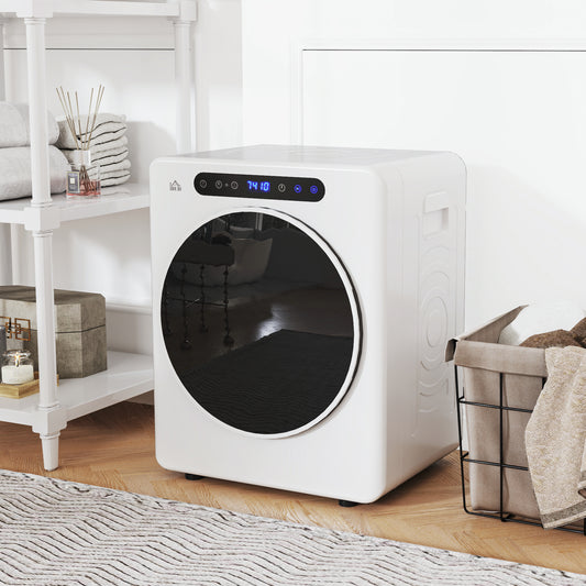 4kg Portable Vented Tumble Dryer Machine with Timer, 6 Heat Settings