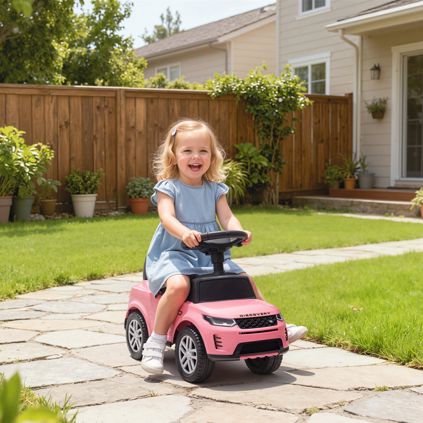 Land Rover Licensed Ride on Car for Toddlers 18-36 Months, Pink