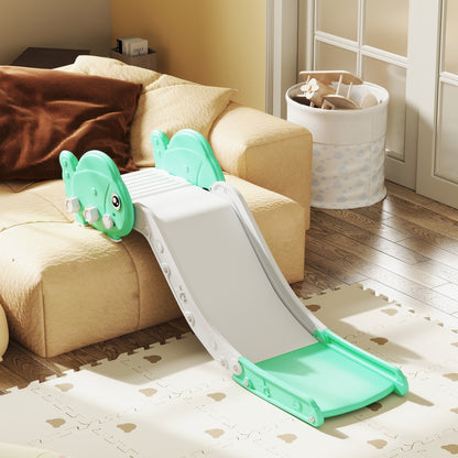 Kids Sofa Slide with 130cm Extended Length, Toddler Slide for Sofa, Bed, Stairs, Easy Assemble & Storage, Green