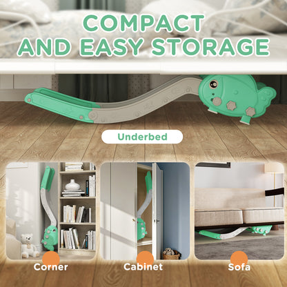 Kids Sofa Slide with 130cm Extended Length, Toddler Slide for Sofa, Bed, Stairs, Easy Assemble & Storage, Green