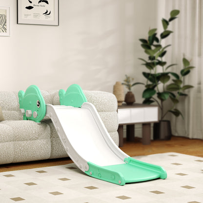 Kids Sofa Slide with 130cm Extended Length, Toddler Slide for Sofa, Bed, Stairs, Easy Assemble & Storage, Green