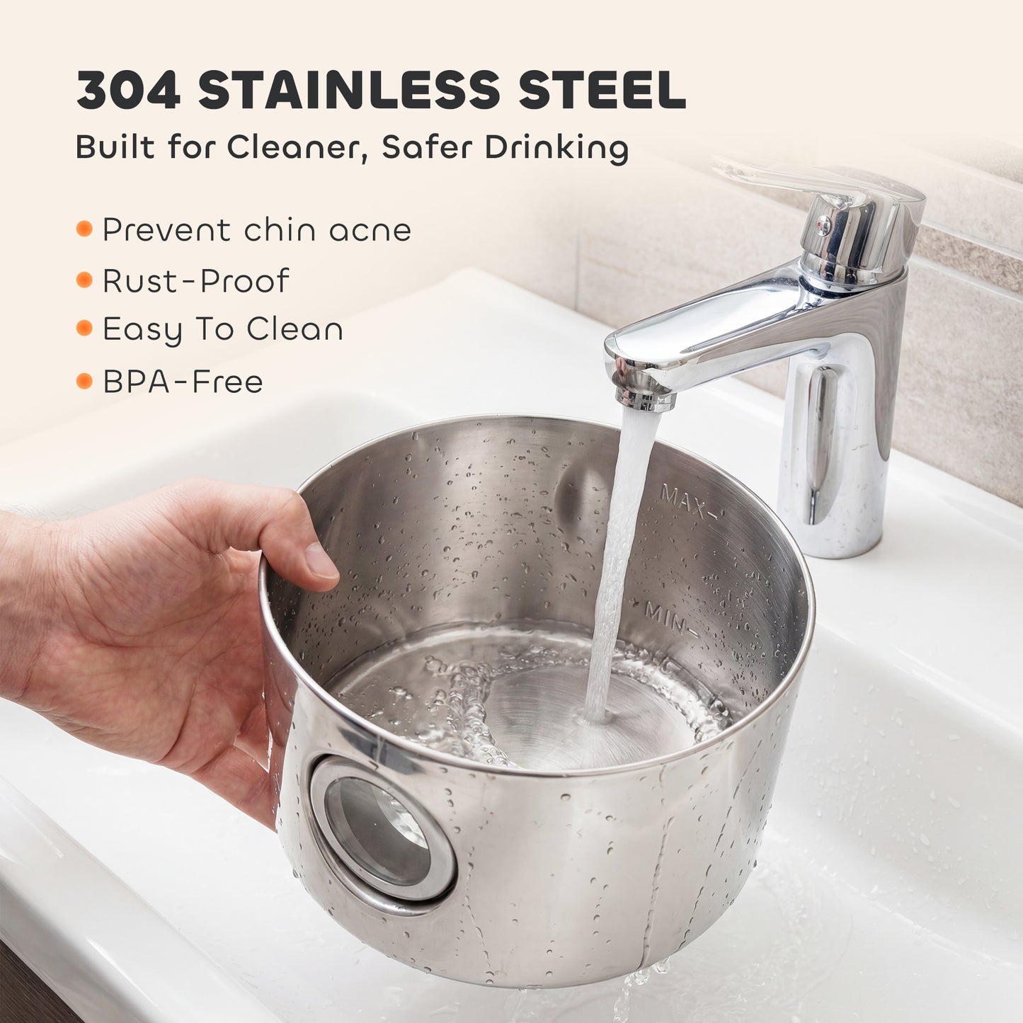 Wireless 4L Cat Water Fountain for Drinking Stainless Steel Cordless