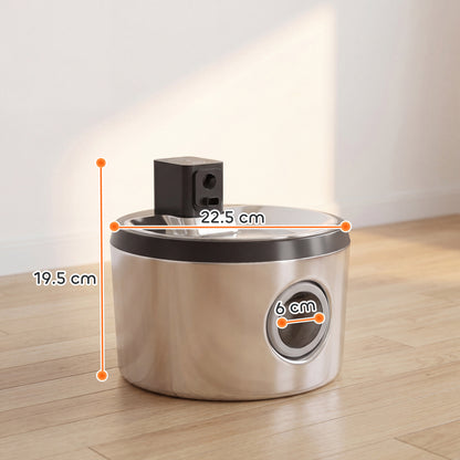 Wireless 4L Cat Water Fountain for Drinking Stainless Steel Cordless