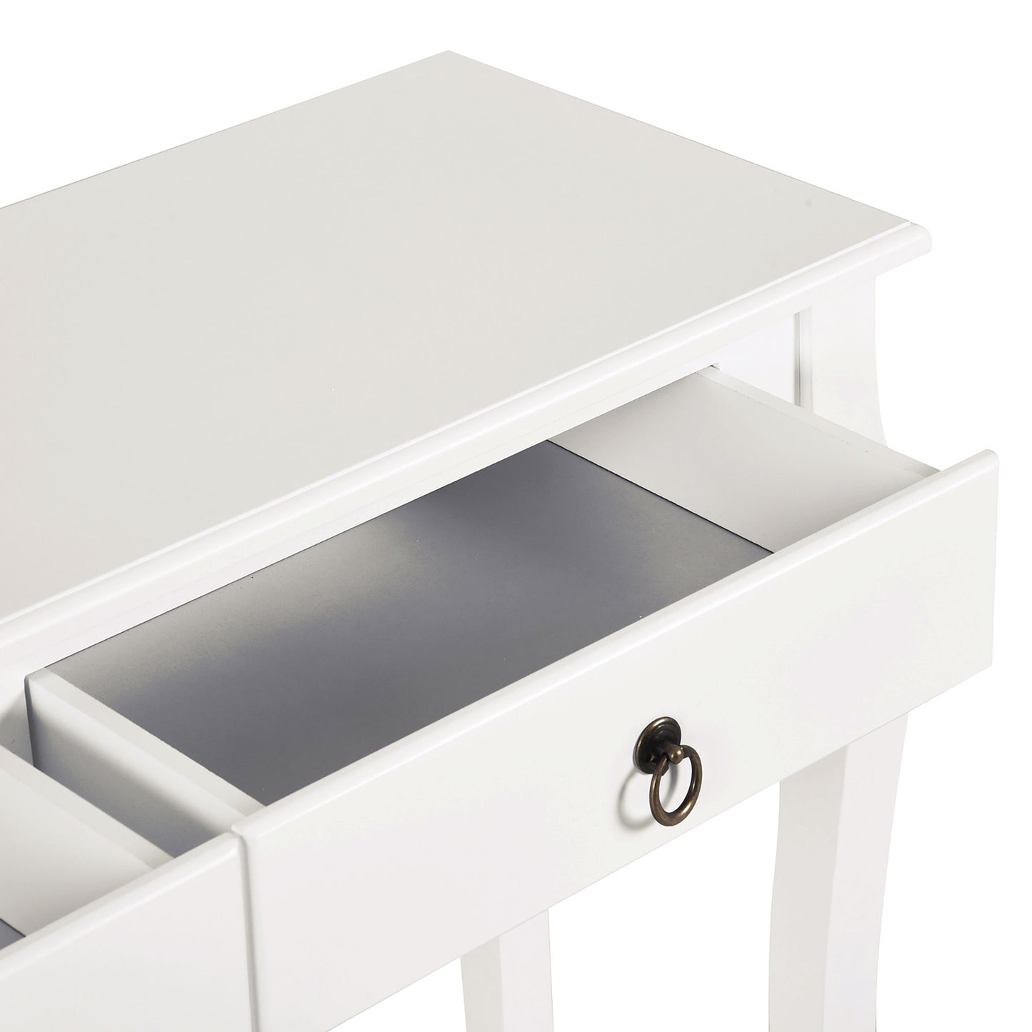 Console Table Sofa Side Desk with Storage Shelves Drawers for Entryway