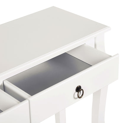 Console Table Sofa Side Desk with Storage Shelves Drawers for Entryway