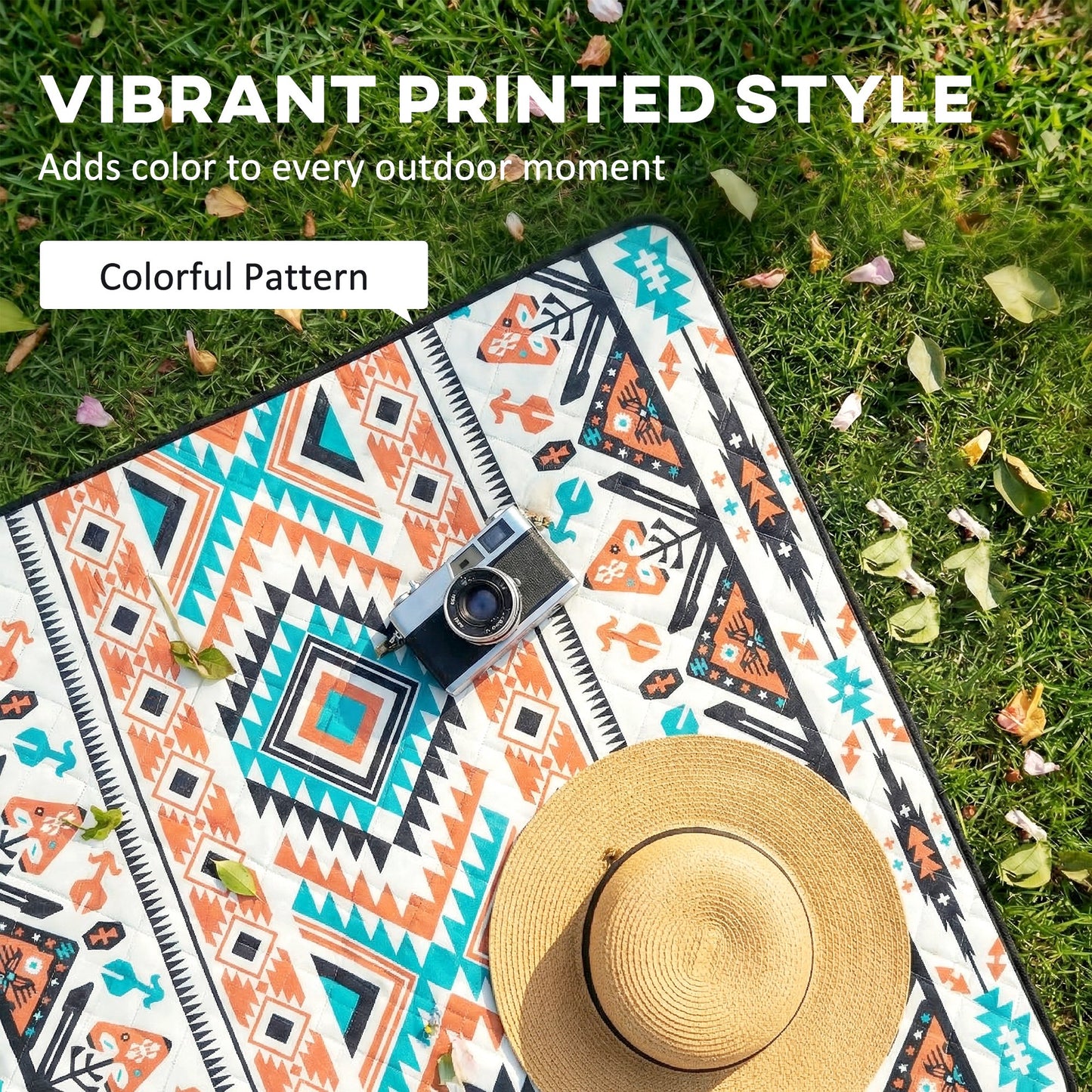 Picnic Blanket, 300x200CM Beach Blanket Outdoor Picnic Mat