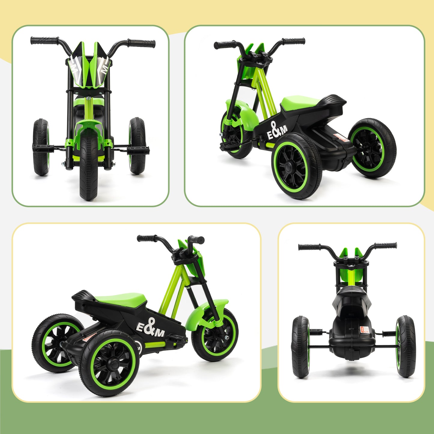 Kids Tricycle Baby Trike, 3 Wheel Toddler Balance Bike