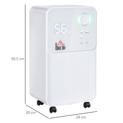 2L Portable Quiet Dehumidifier, 12L/Day Electric Air De-Humidifier