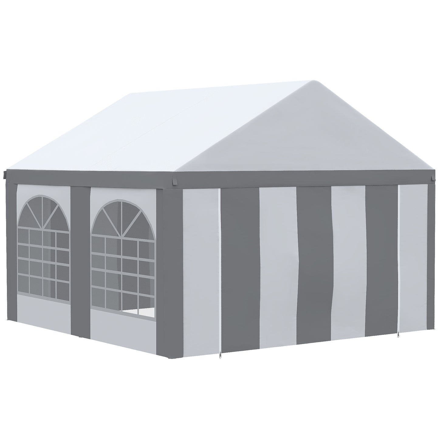 4 x 4m Party Tent, Marquee Gazebo with Sides, Windows and Double Doors