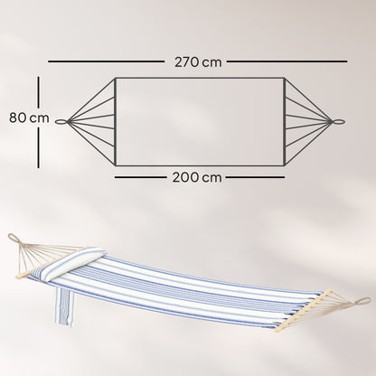 Cotton Hammock, Soft Portable Swing Chair w/ Headrest