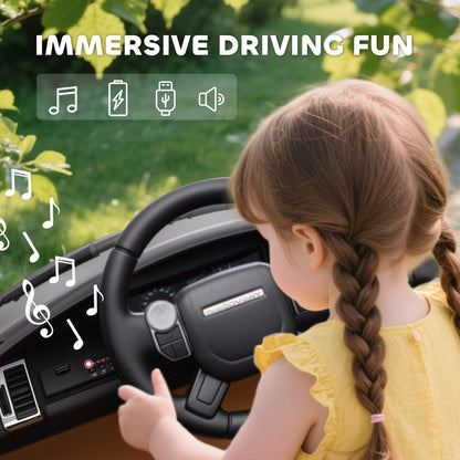 Land Rover Discovery Licensed 12V Kids Electric Car w/ Remote Black