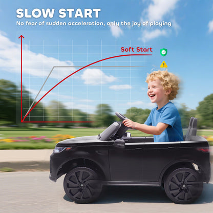 Land Rover Discovery Licensed 12V Kids Electric Car w/ Remote Black
