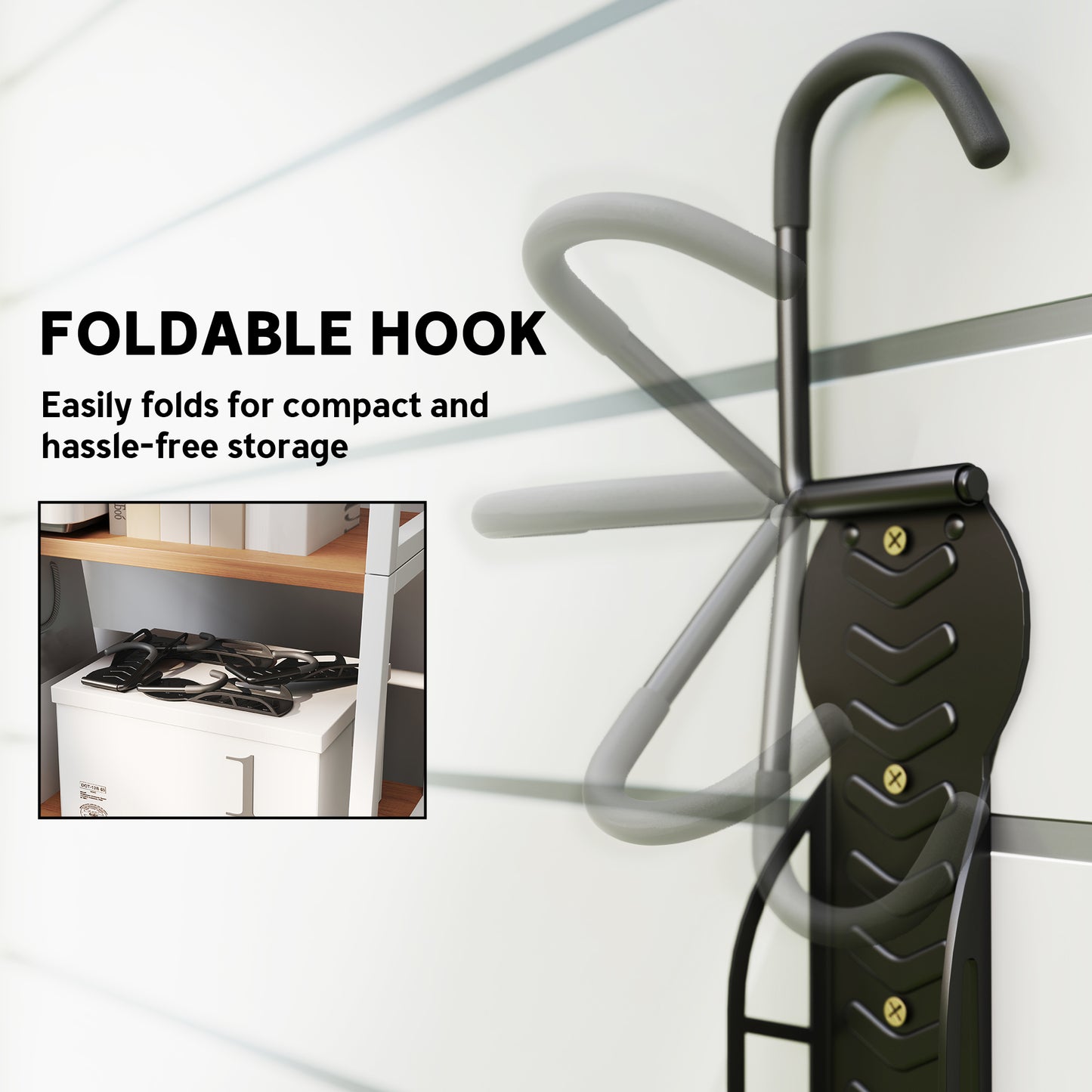 8 Pack Bike Rack, Wall Mounted Bike Hooks for Garage