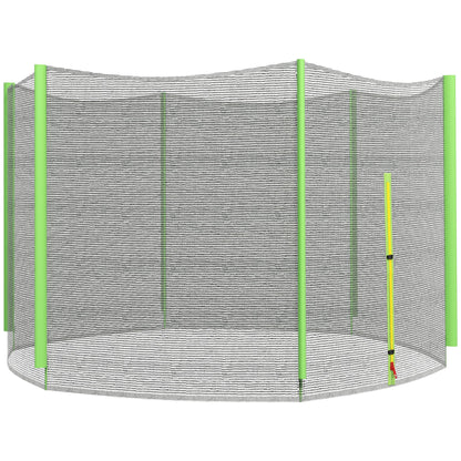 8ft Trampoline Net Replacement Safety Net with Zipped Door, Green
