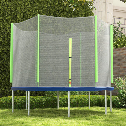8ft Trampoline Net Replacement Safety Net with Zipped Door, Green