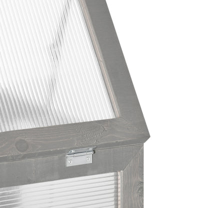 3-tier Wood Greenhouse Plant Storage Shelf Garden Cold Frame Grow House