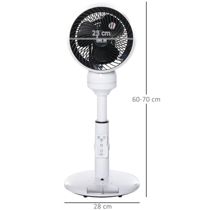 9 Inch Height Adjustable Air Circulator Fan 70° Oscillating 9 Setting