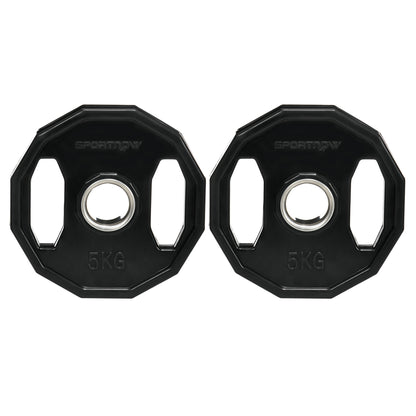 Olympic Weight Plates Set with 2"/5cm Holes for Home Gym, 2 x 5kg