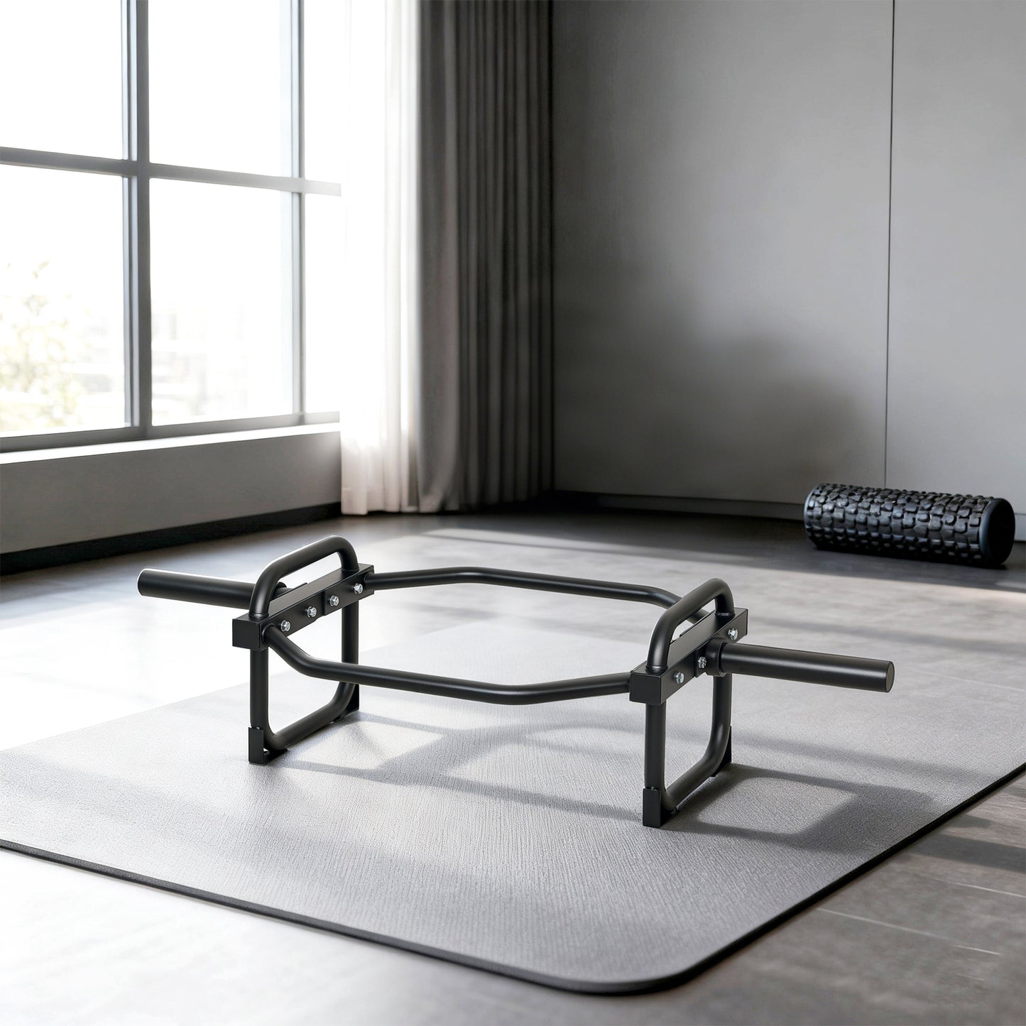 Olympic Trap Bar, 2" Hex Barbell Bar with 300kg Capacity