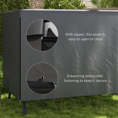 Patio Swing Chair Bench Cover Outdoor Garden Furniture Rain Protection Cover Protector Waterproof Anti-UV Grey 215L x 155W x 150Hcm