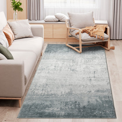 Grey Rug, Modern Ink Render Area Rugs, Decorative Carpet for Living Room, Bedroom, Dining Room, 150 x 80cm