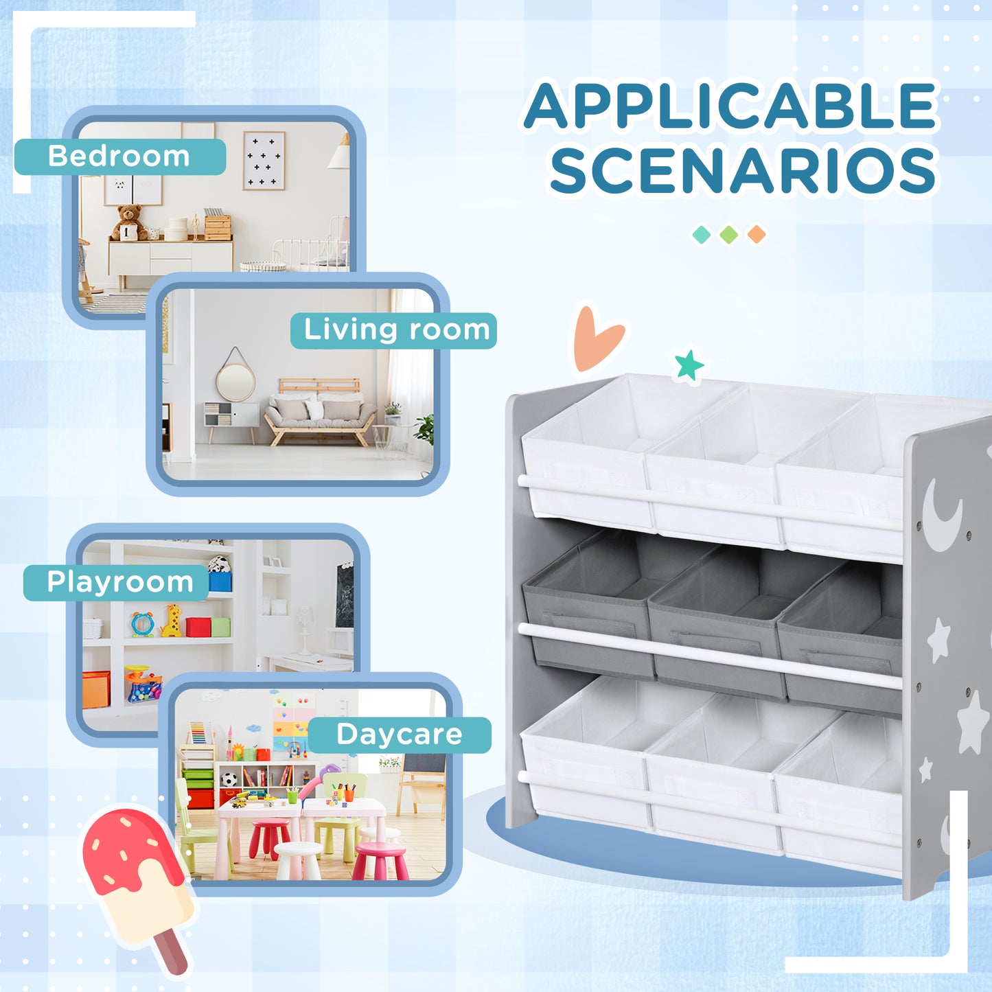 Kids Storage Rack