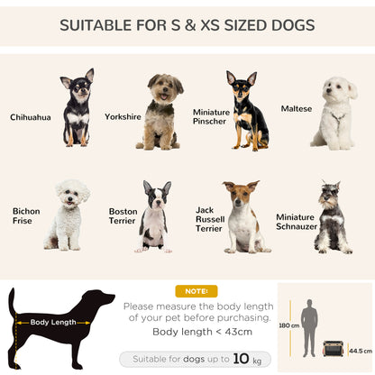 Collapsible Dog Crate Foldable Pet Carrier for Cats Small Dog 65x45x45cm
