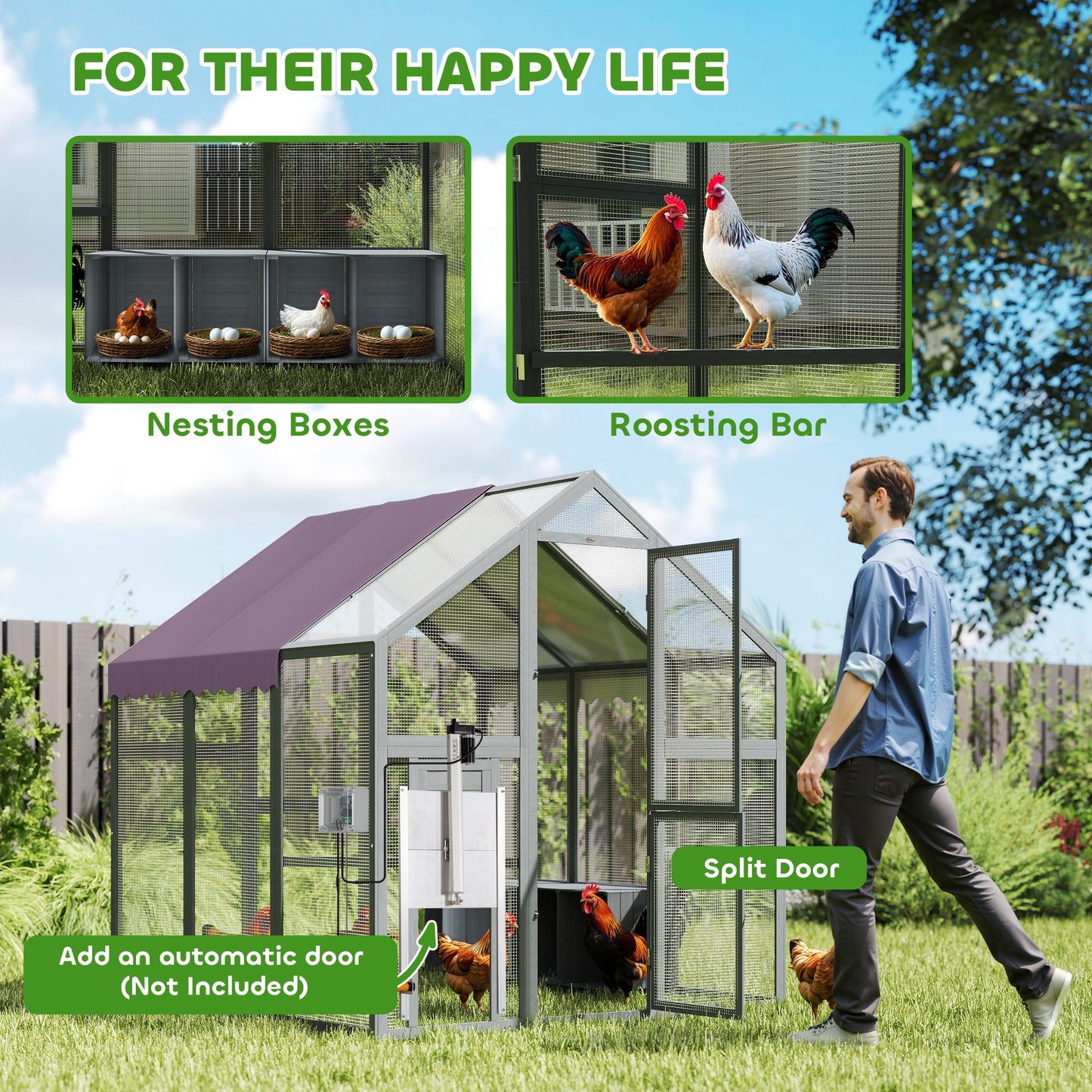 Small Animal Cage, Guinea Pig Cage with Removable Pet Playpen, Beige