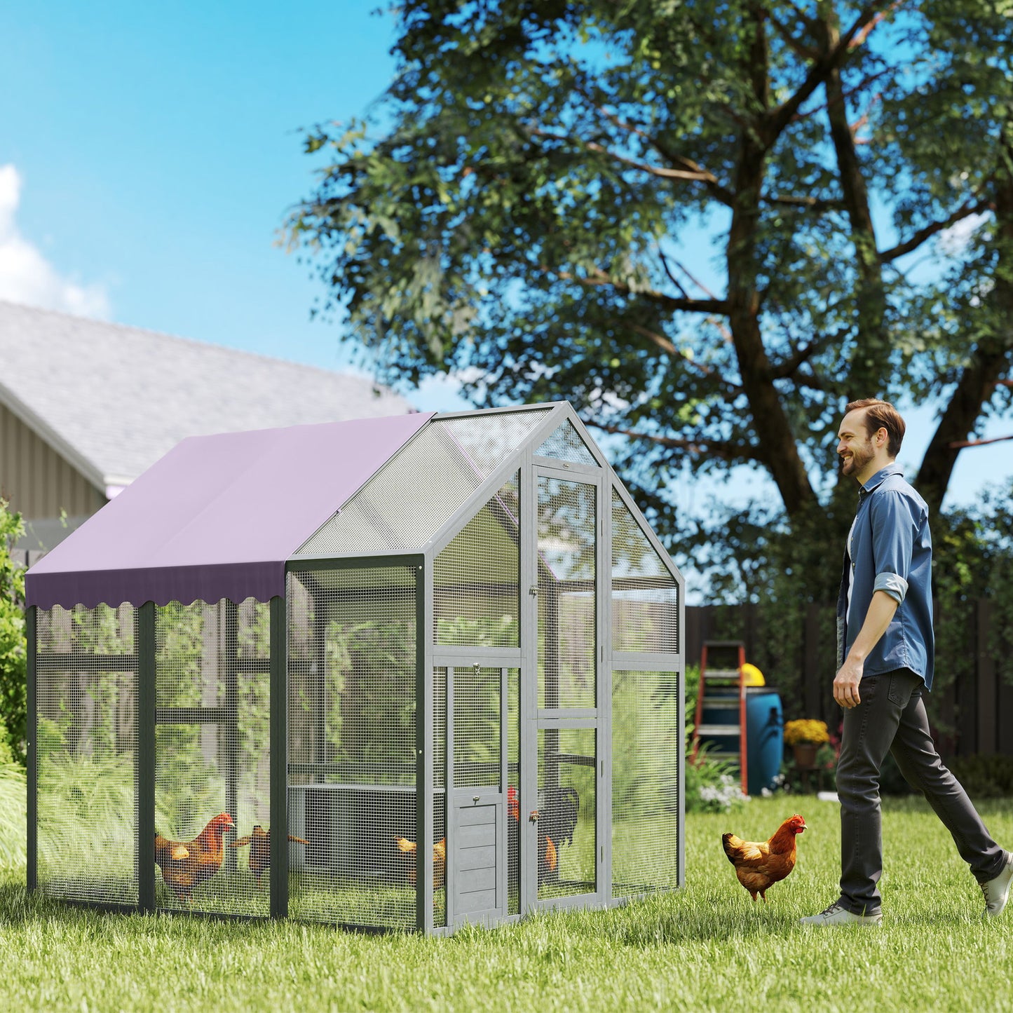 Small Animal Cage, Guinea Pig Cage with Removable Pet Playpen, Beige