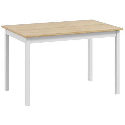 Dining Table Farmhouse Kitchen Table w/ Wood Frame for Dining Room