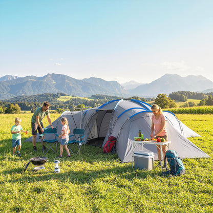 6-9 Man Large Tunnel Tent with 3 Bedrooms, Stand-up Camping Tent