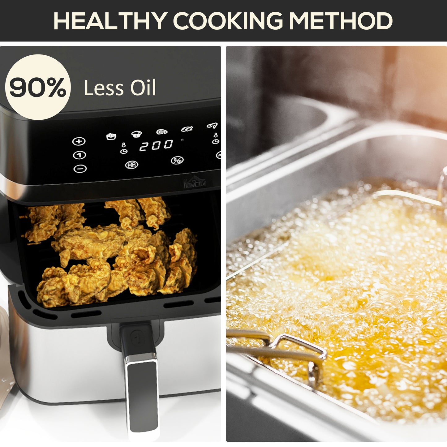 Dual Zone Air Fryer 8.5L Double Air Fryer with SYNCFinish 2700W