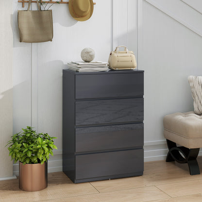 Garden Wooden Planter Flower Raised Bed, Dark Grey