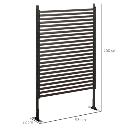 Garden Fence with 2 Standing Ways, Metal Animal Barrier Fence