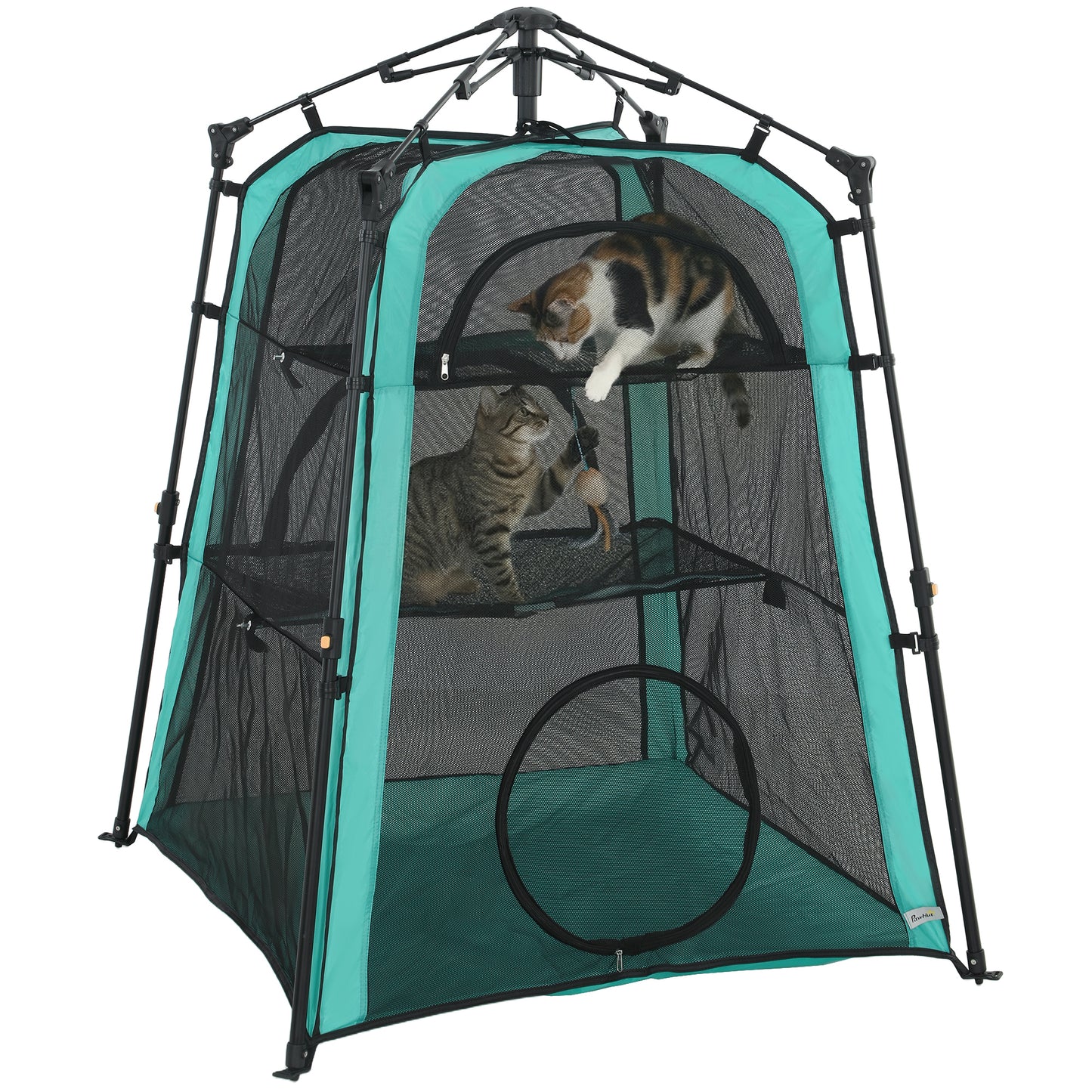 3-Tier Cat Tent, Portable Pet Tent for Indoor Outdoor