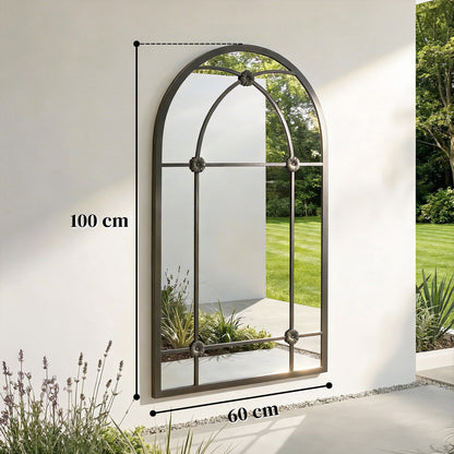 Arched Mirror, Decorative Wall Mirrors, Black