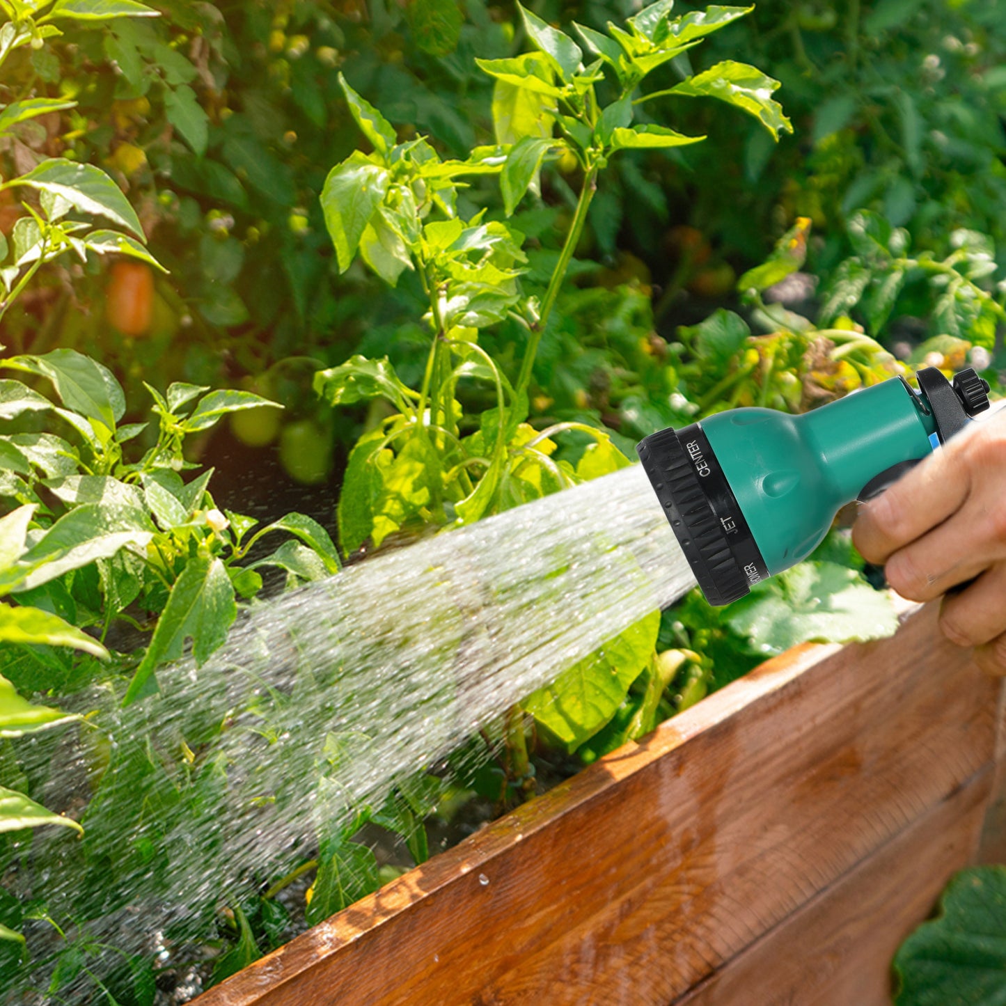 Retractable Hose Reel Wall Mounted with Lock, Green
