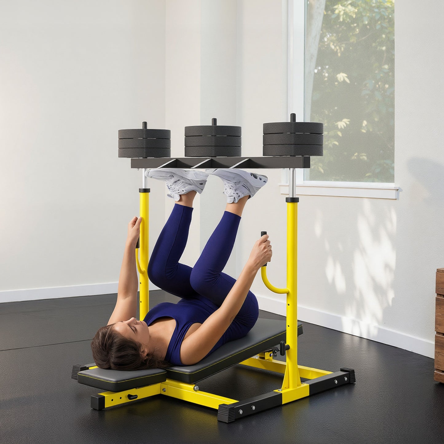 Vertical Leg Press Machine, Leg Extension Machine, 300 kg Capacity